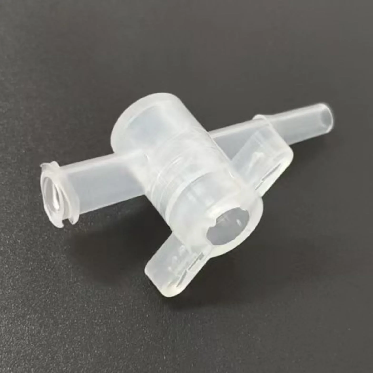 Válvula de llave de paso de 2 vías de 100 piezas con conexiones de púas for laboratorio, maquinaria de alimentos y equipos de acuario(Clear)