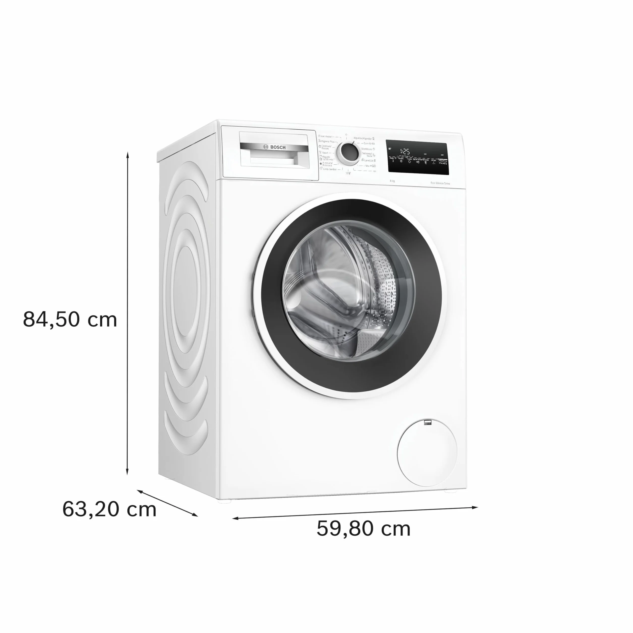 Bosch Lavadora Serie 4 8 kg Iron Assist biała WAN24280ES
