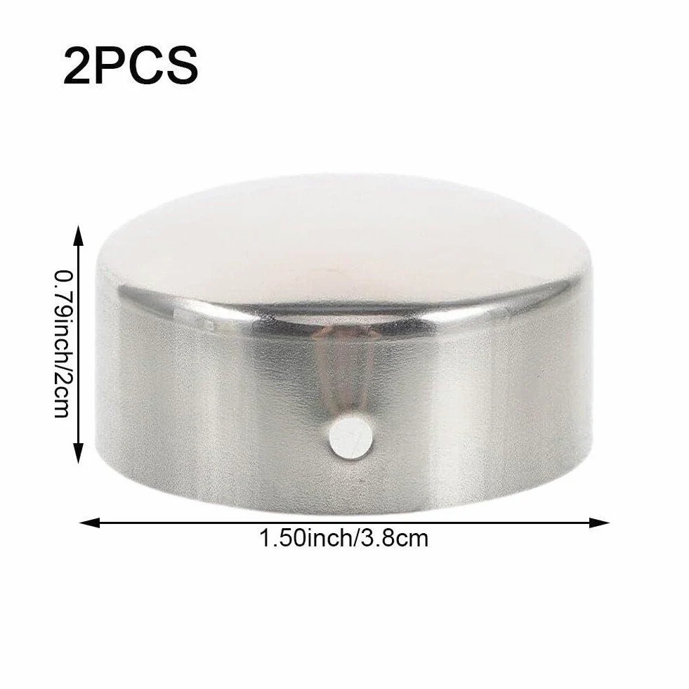 Tapones redondos de 38 mm para soportes de riel de barandilla, ideales para decoración de reposabrazos de tuberías, tapas de extremo de mujer