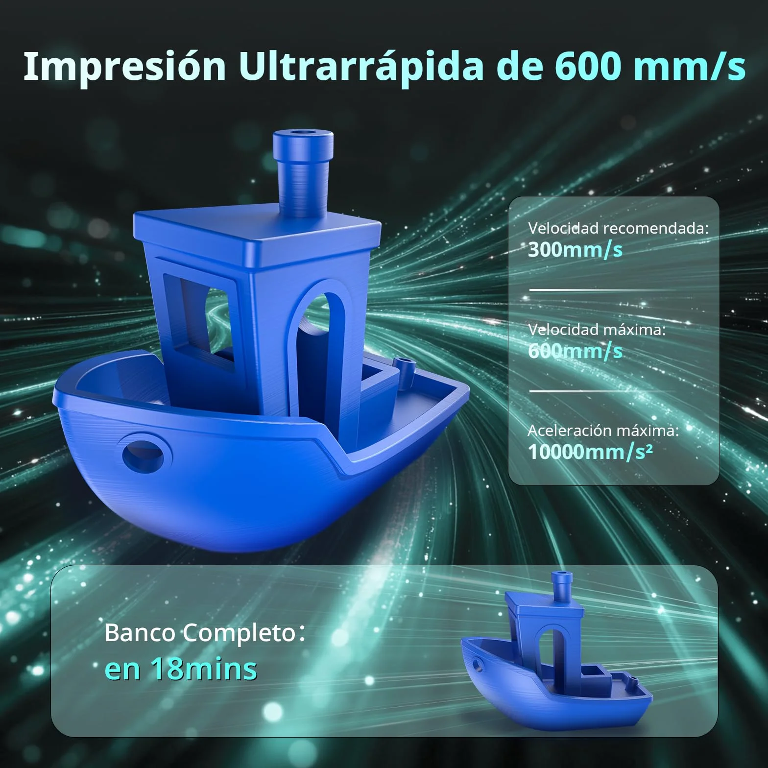 Anycubic Kobra 3 MAX Combo Impresora 3D, Inteligente Multicolor Impresión, 600 mm/s Alta Velocidad, Auto Nivelación Imprimir, Tamaño de impresión: 420 x 420 x 500 mm