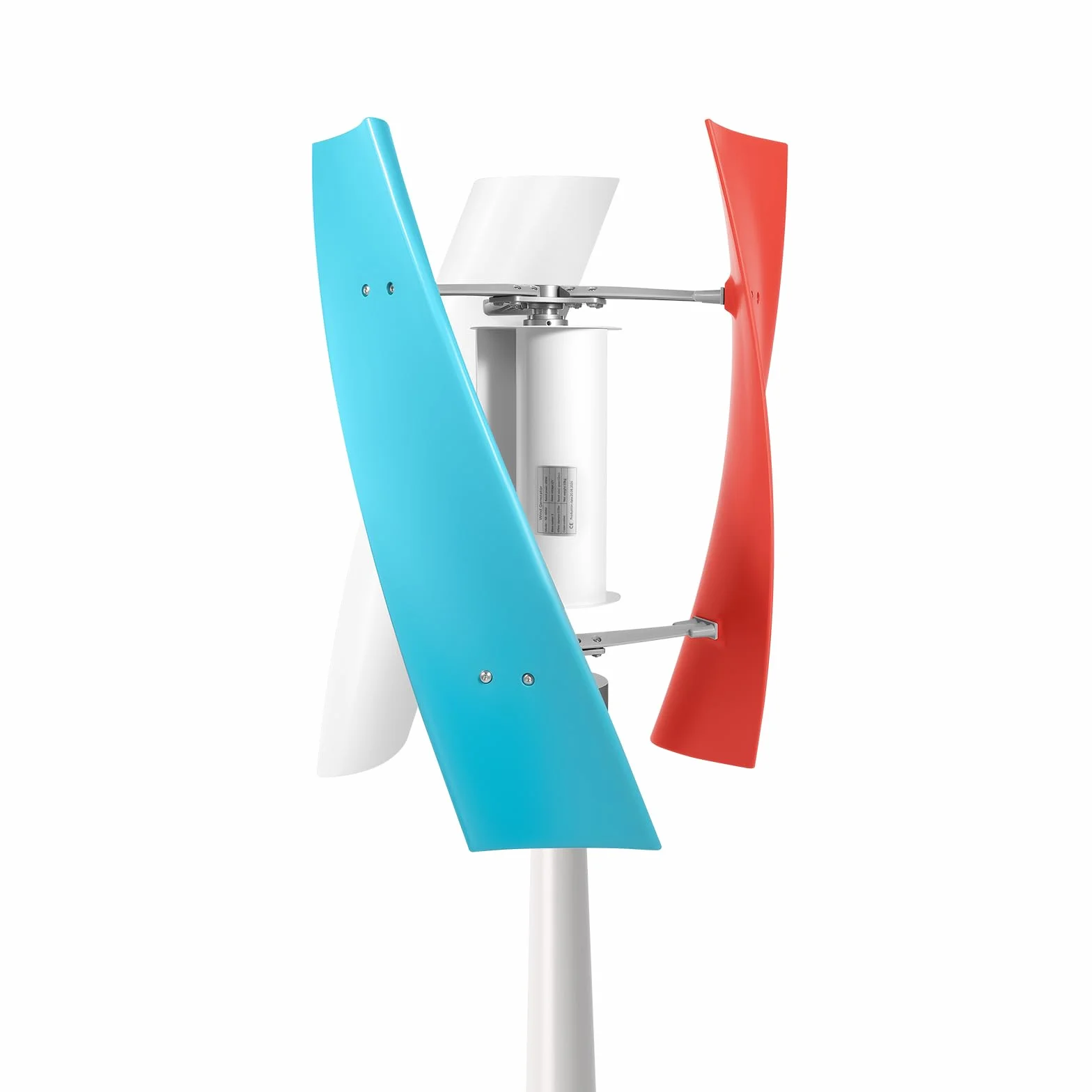 Aerogenerador Doméstico 400 W, Turbina Eólica Vertical Kit Completo de 12 V con Controlador, Generador de Bajo Ruido en Espiral para Jardín