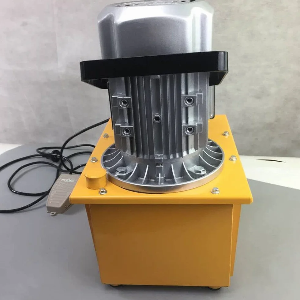 Bomba hidráulica eléctrica de 750 W, 700 bar, 220 V, unidad hidráulica dividida con manguera de aceite de 1,8 m, válvula manual