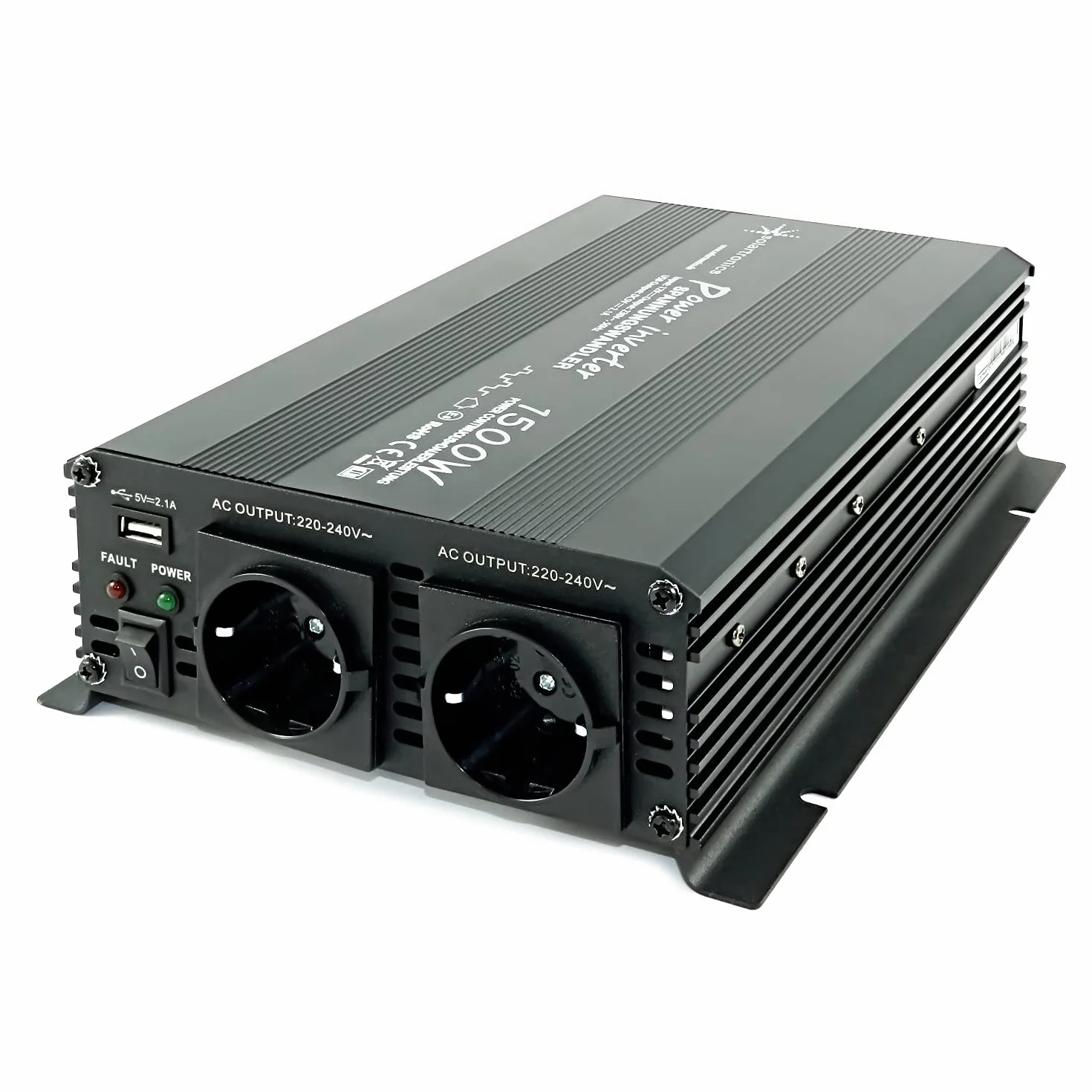 Convertidor de tensión 12 V 1500 3000 W 230 V - Inversor para la conexión móvil de electrodomésticos
