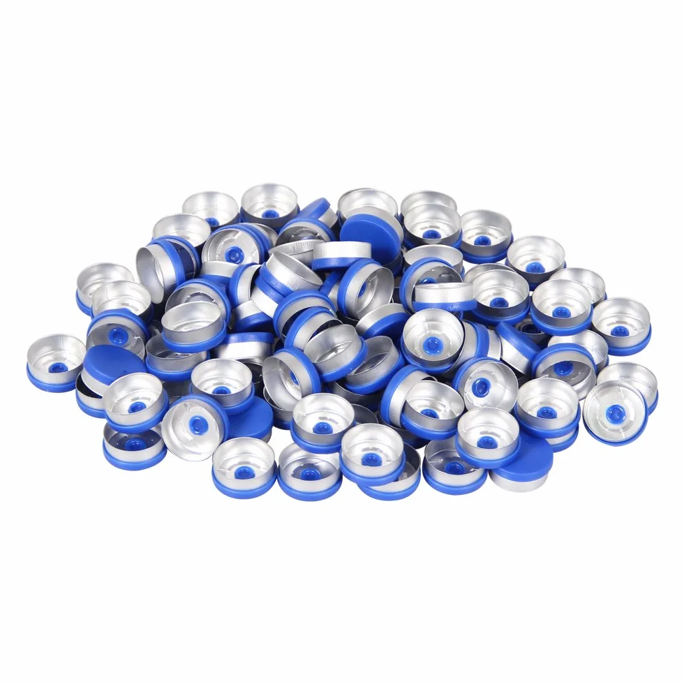 Engarzadora de frasco de 20 mm, 100 tapas de tapa abatible y 100 tapones de goma incluidos