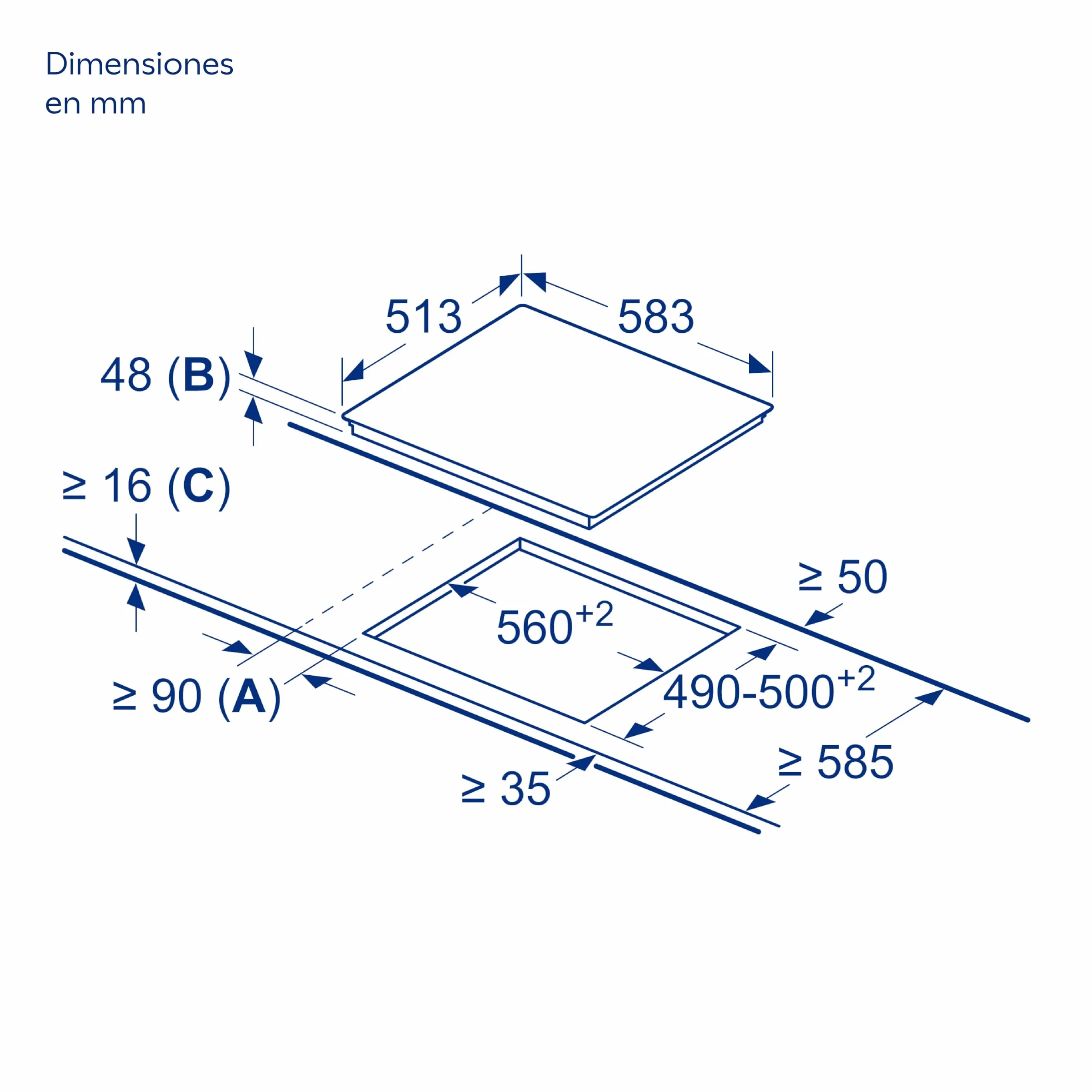 Balay 3EB720XR Vitroceramica 4 Zonas 1200 W Negro 48 x 583 x 513 mm