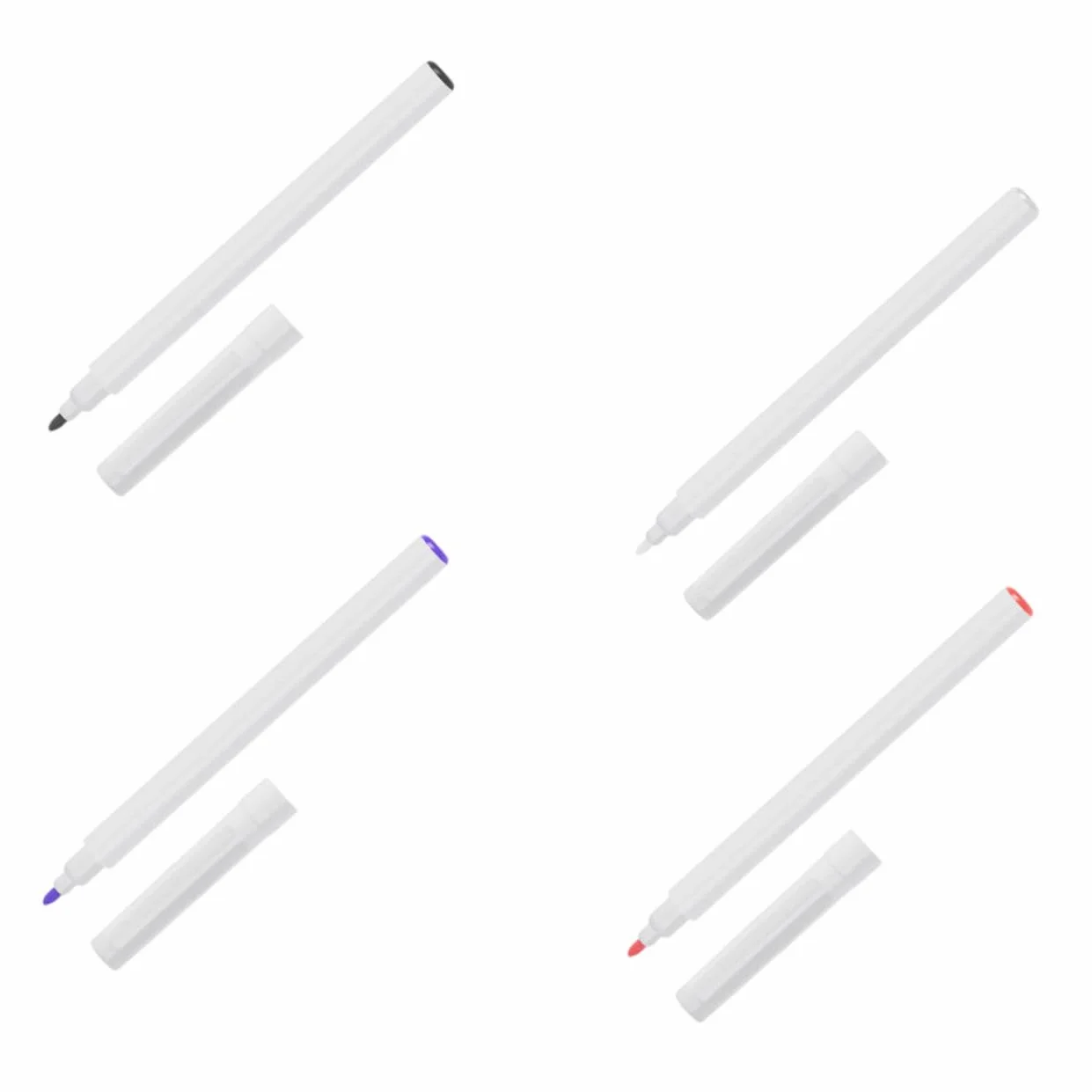 Rotuladores Profesionales para Tatuar 4 Pcs Cabezal Simple de Plástico Blanco