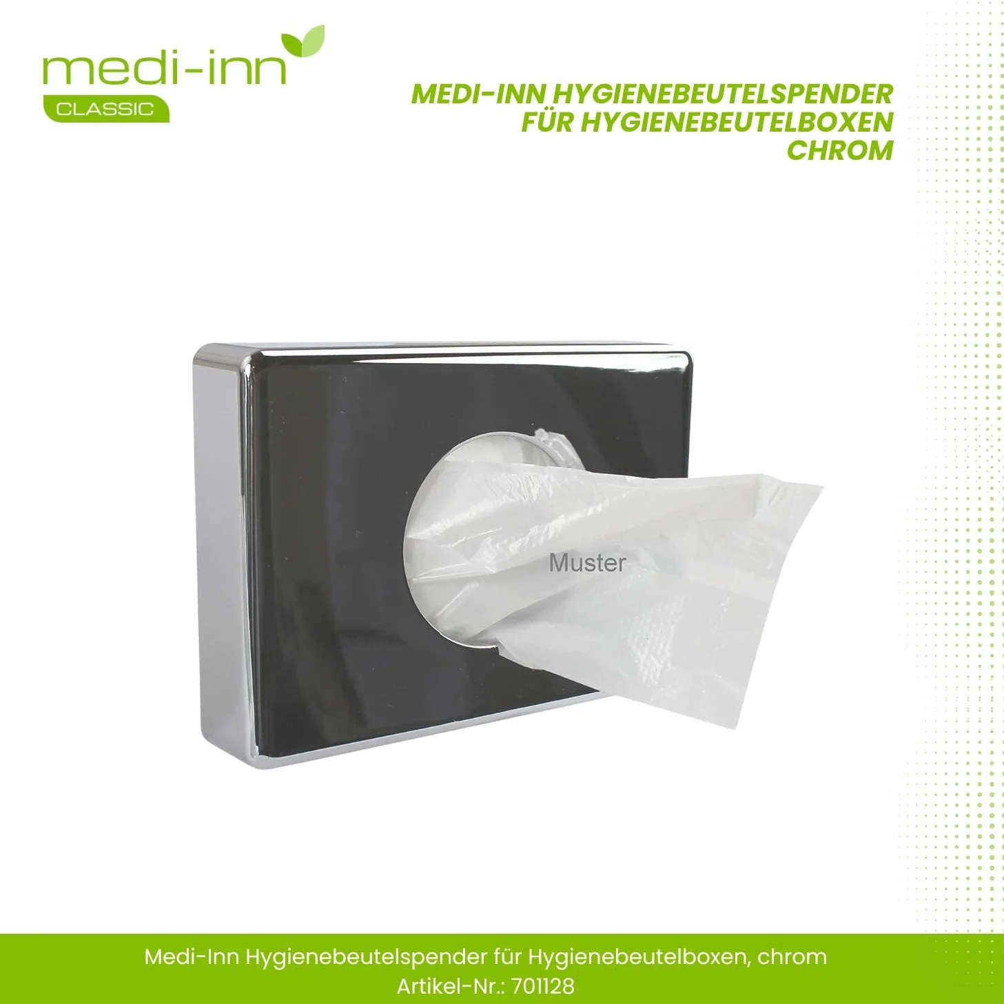Medi Inn Hygienebeutelbox Soporte 1 Pieza Cromo