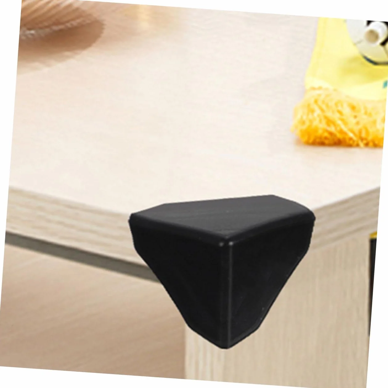 PRETYZOOM Protectores de Esquinas de Plástico Negro 100 Piezas para Cajas y Muebles