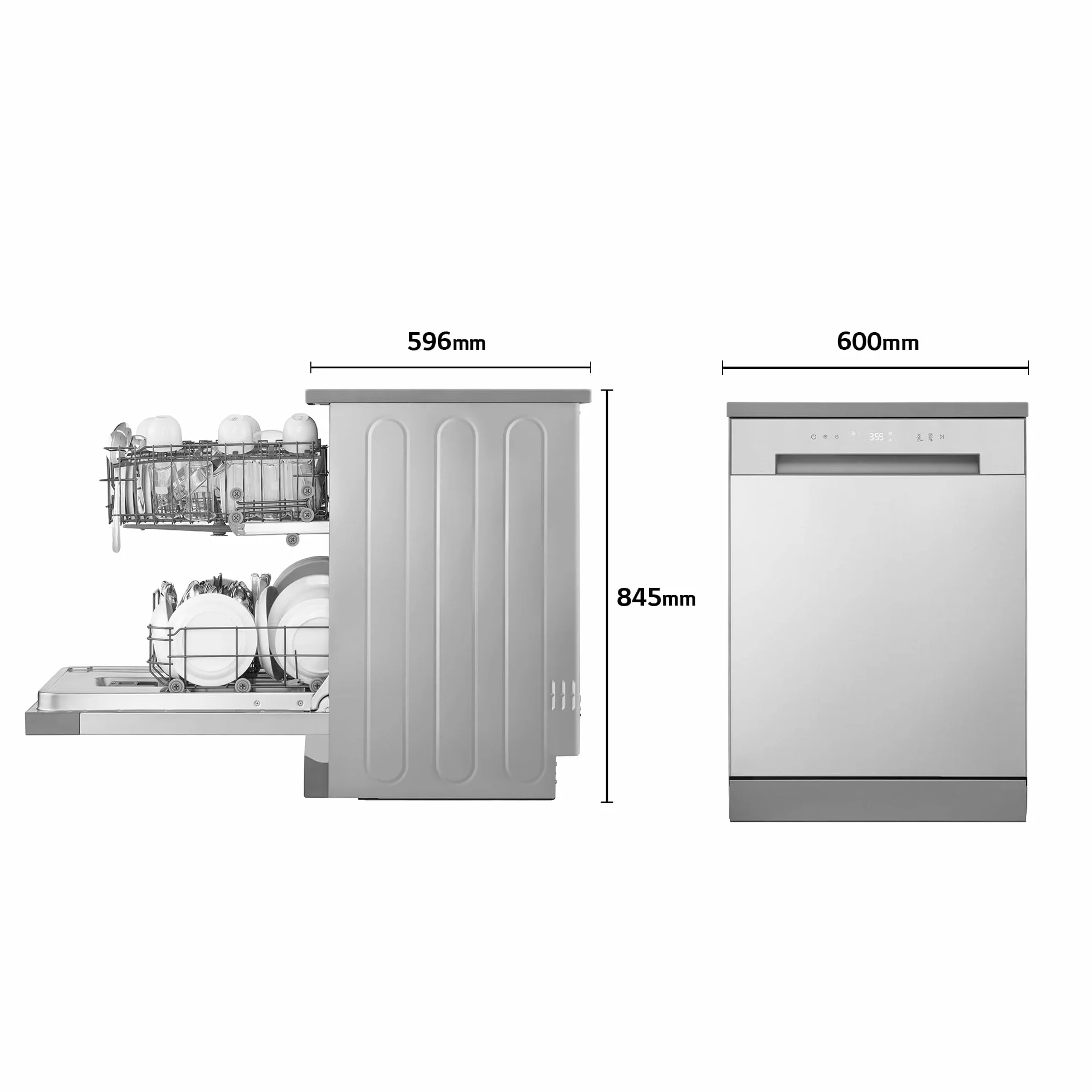 LG Lavavajillas 60 cm 13 cubiertos Serie 100 Inox Antihuellas