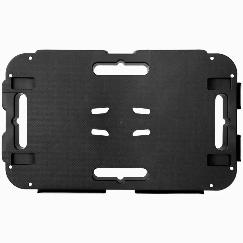 Carro de transporte negro de polipropileno, 300 kg, con ruedas, para muebles, carretilla apilable, carretilla de transporte para mudanzas, taller, garaje, almacén y hogar