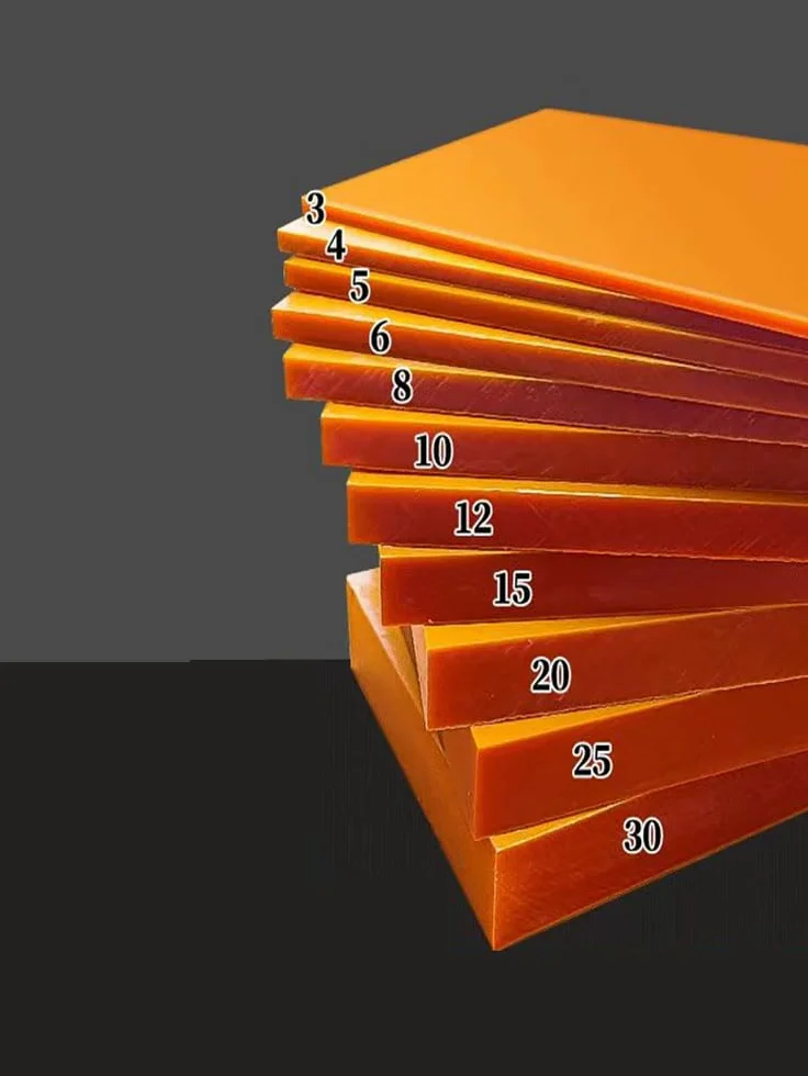 COYOUCO Aislamiento Tablero Eléctrico Baquelita Fenólico Hoja Laminado Materias Primas para Laboratorio Y DIY, 500X500mm, 1Pcs, Espesor 3-10Mm,10mm