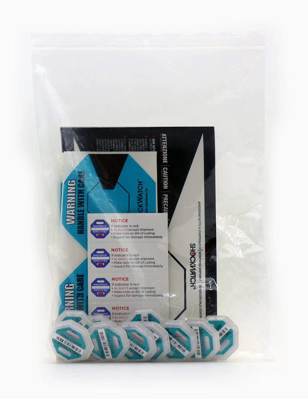 ShockWatch 2 Indicador de Impacto 10G Turquesa Pack 10 Unidades