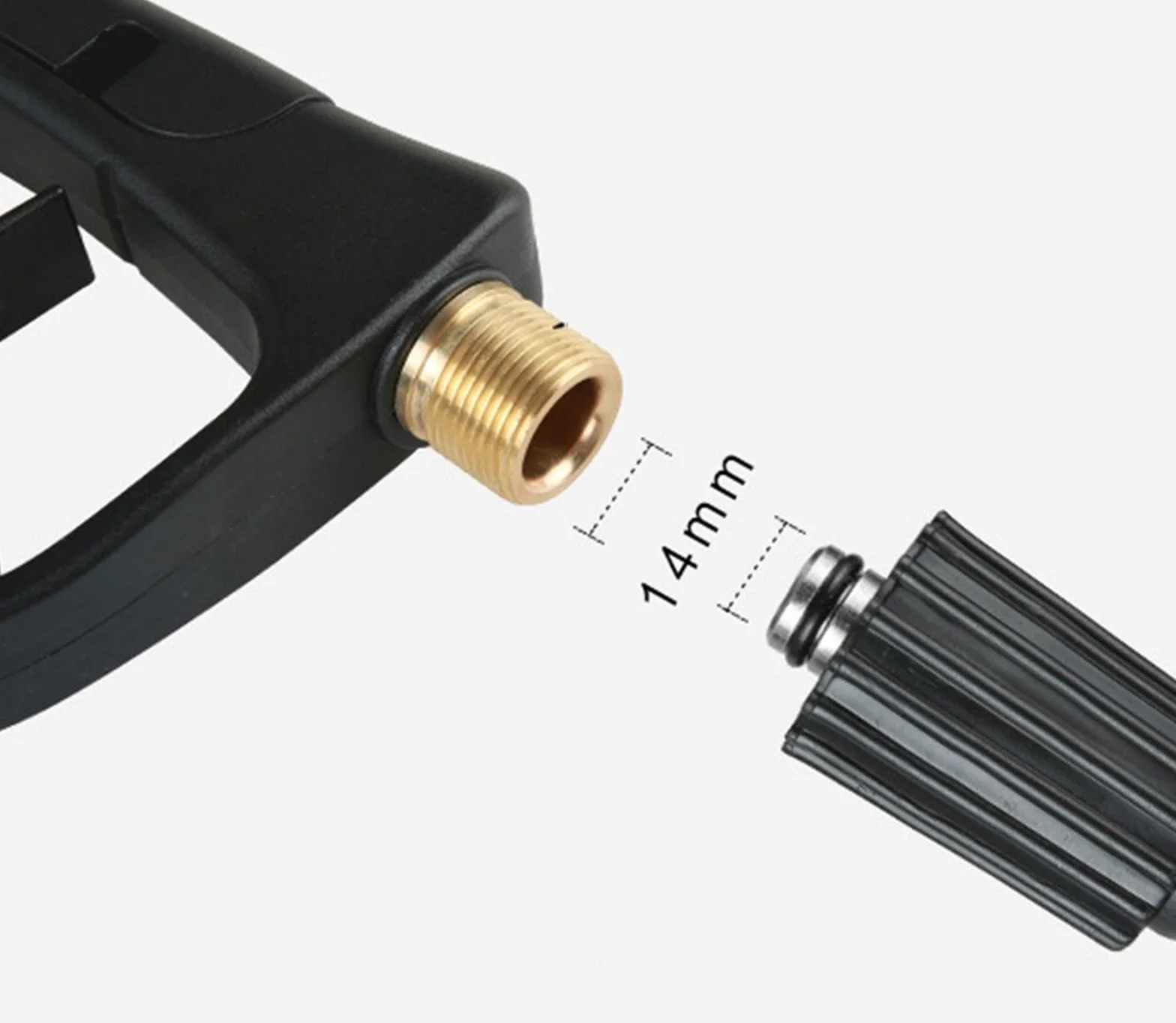 1Pc High Pressure Foam Gun 16MPa Car Wash Jet Copper Lance Cannon Spray Spraying Distance 12m Car Cleaning Tools Car Accessories