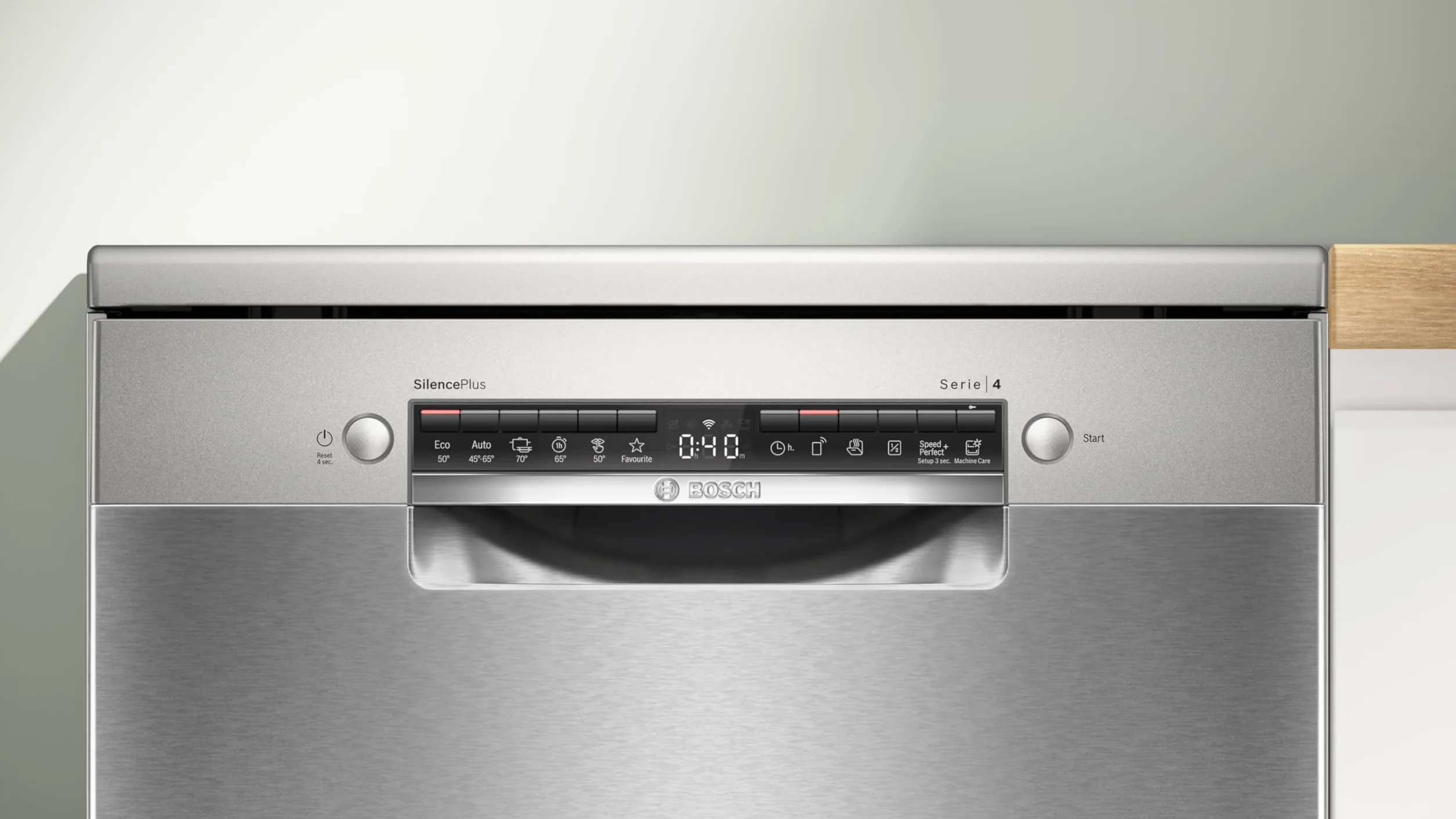 Bosch Lavavajillas Libre Instalación 60 cm Serie 4 Home Connect EcoSilence Acero SMS4EMI06E