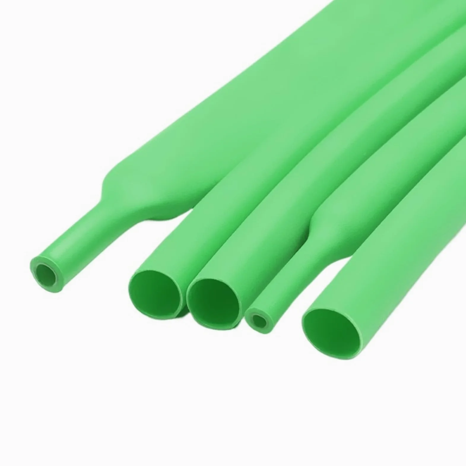 Tubo termorretráctil con pegamento, 10/50/100 m, 3:1, tubo termorretráctil, doble pared, revestido con adhesivo, 2,4-25,4 mm(Green,3.2mm,50m)