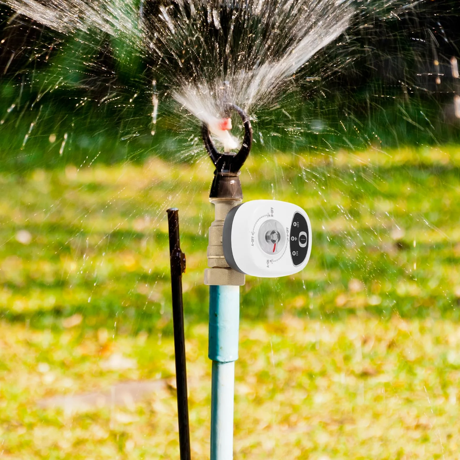 Válvula de Agua Inteligente Wifi con Control Remoto y Fácil Instalación, Material PC y Abs, Adecuado para Sistemas de Riego y Control de Agua