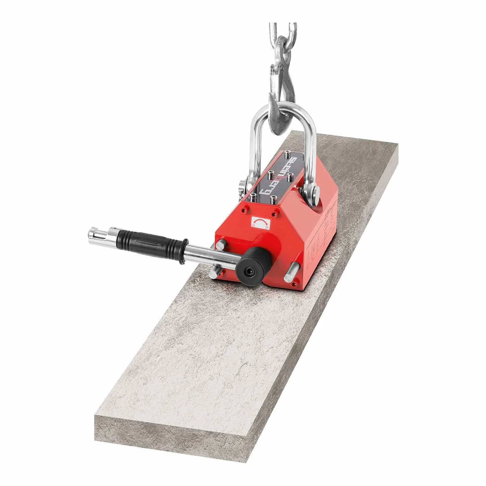 Steinberg Systems Imán De Levantamiento Elevador Magnético SBS-ML 600 (Imán de neodimio, Mecanismo de seguridad, Capacidad de elevación máxima 600 kg)