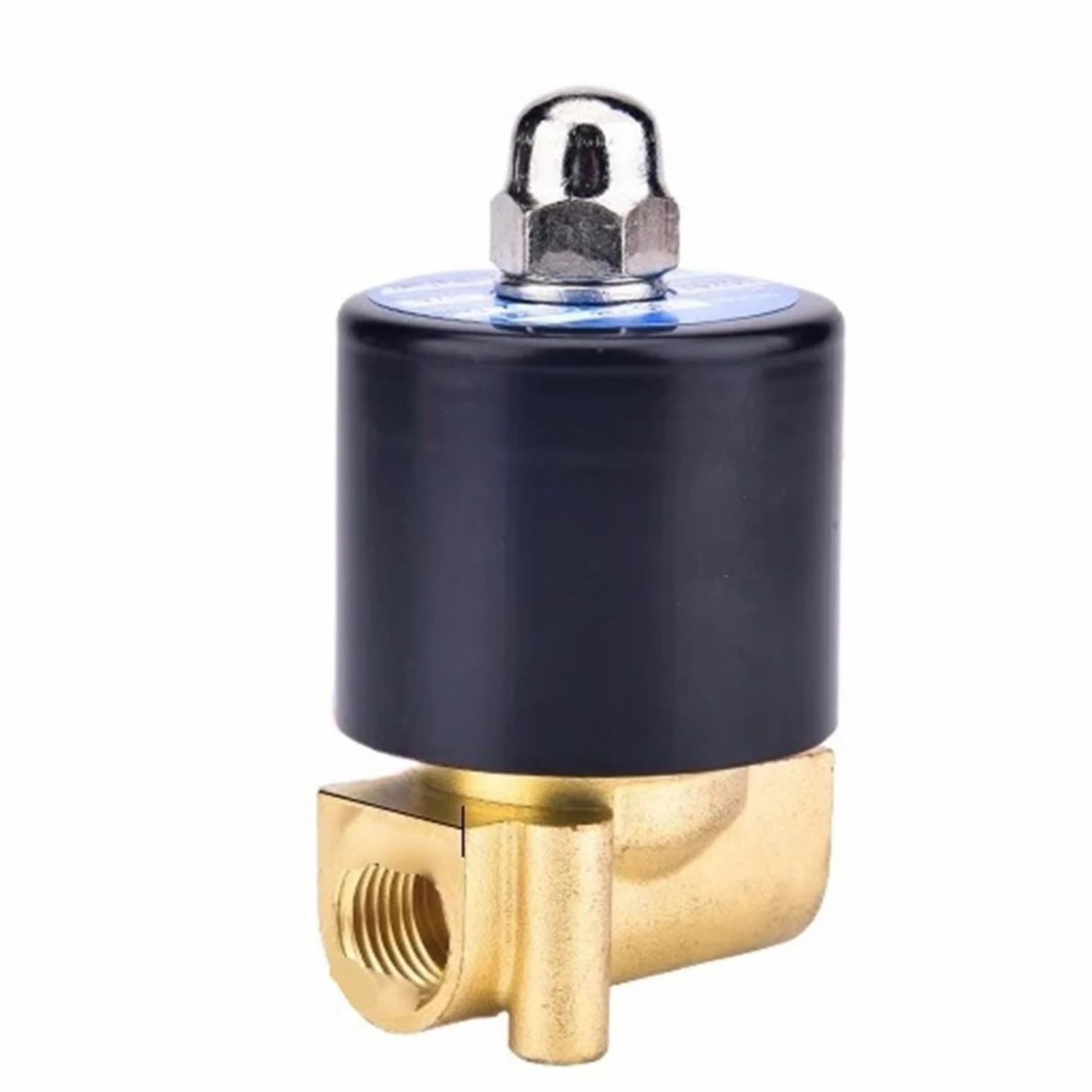 Válvula solenoide de válvula de zona, resistente al vapor a altas temperaturas, cuerpo de latón US-08/10 AC220V DC24V 1/10.2 cm 3/20.3 cm(US-08 DC24V) (US 08 DC24V)