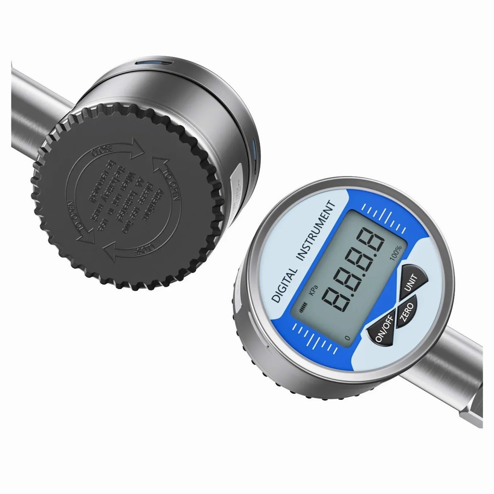 Manómetro, Manómetro hidráulico Digital, medidor de presión de agua M20 x 1,5, manómetro Digital de combustible líquido Radial de 60mm, manómetro de presión de aceite de aire(NPT1-2 Radial,0-30Kpa)