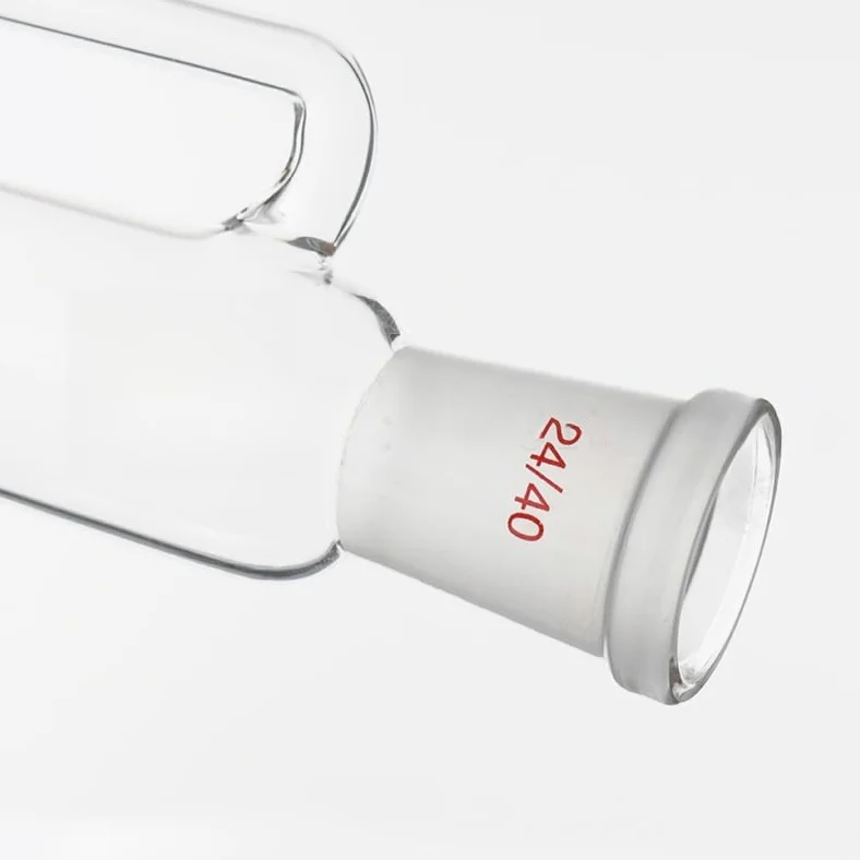 Embudo de vidrio de laboratorio de presión constante de 10 ml a 1000 ml con tapón de PTFE - Embudo de separación cilíndrico de goteo for uso en laboratorio(500ml 24x24)