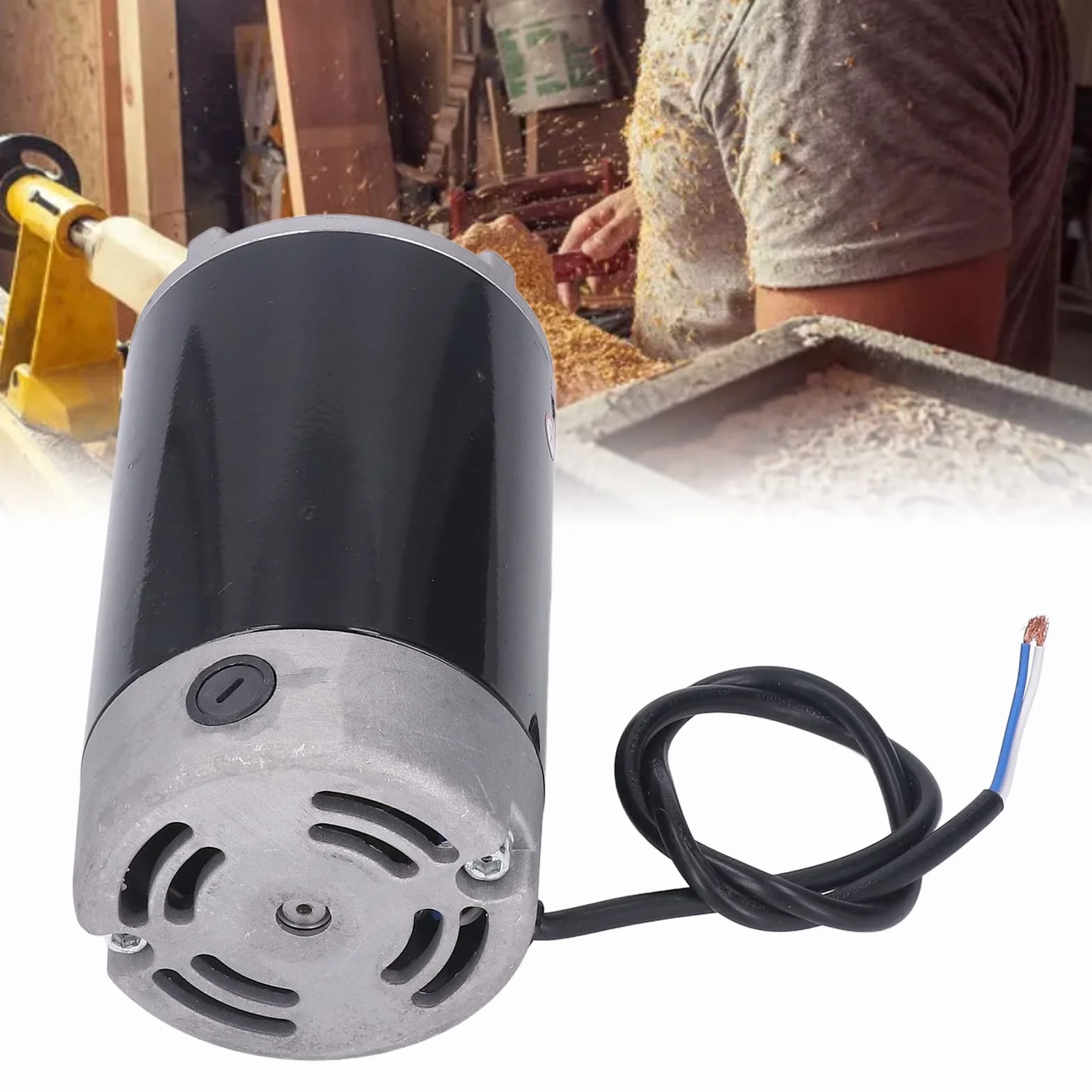 Motor Eléctrico de Torno 750W 6000RPM con Eje de 40mm para Tornos de Madera Eléctricos 220V Pieza Repuesto Compatible Torno 210 8x16