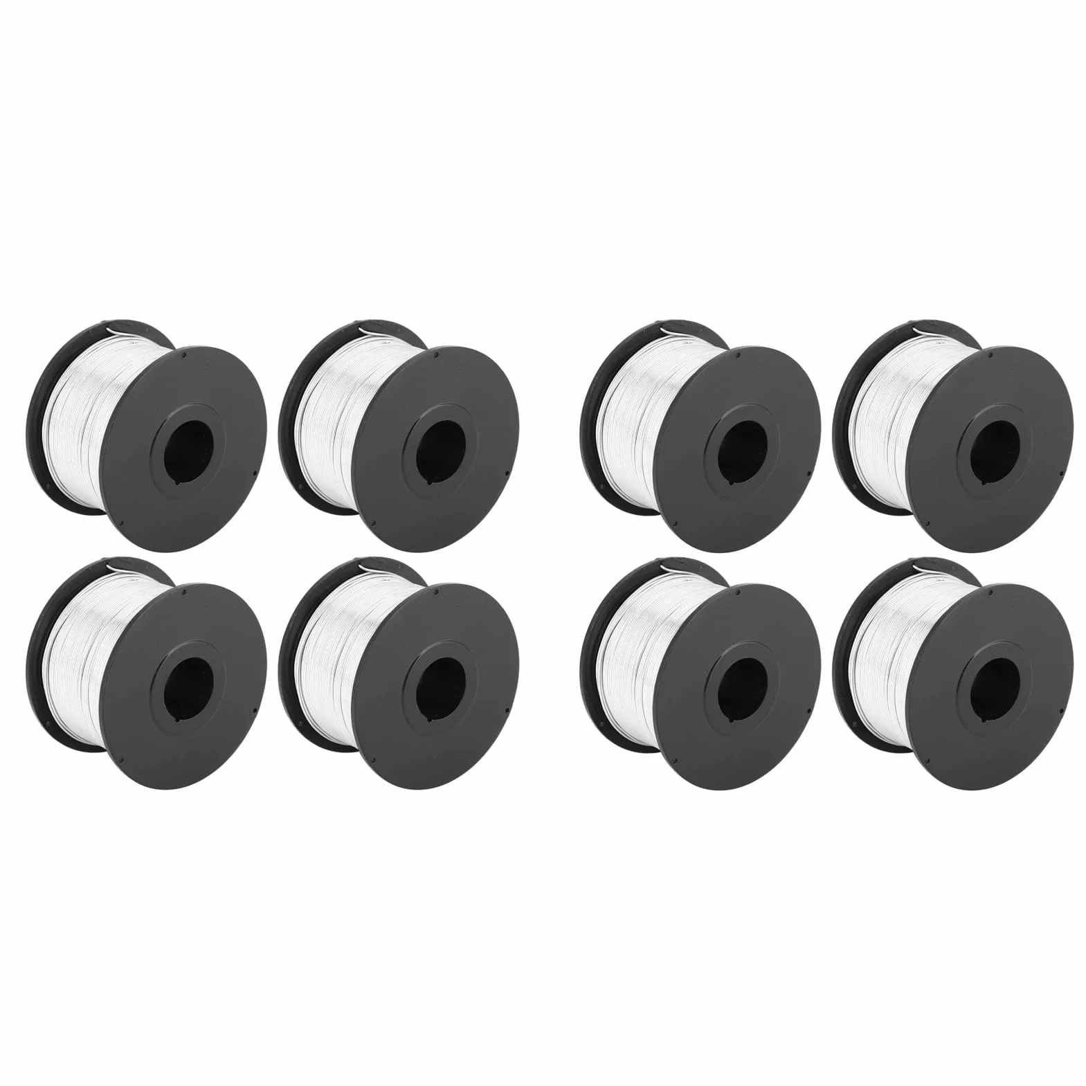 Garosa Alambre de Amarre de Acero de 110 M y 0,8 Mm, Suave y Flexible para Encuadernación, 8 Rollos Incluidos para Máquina de Atado Automático