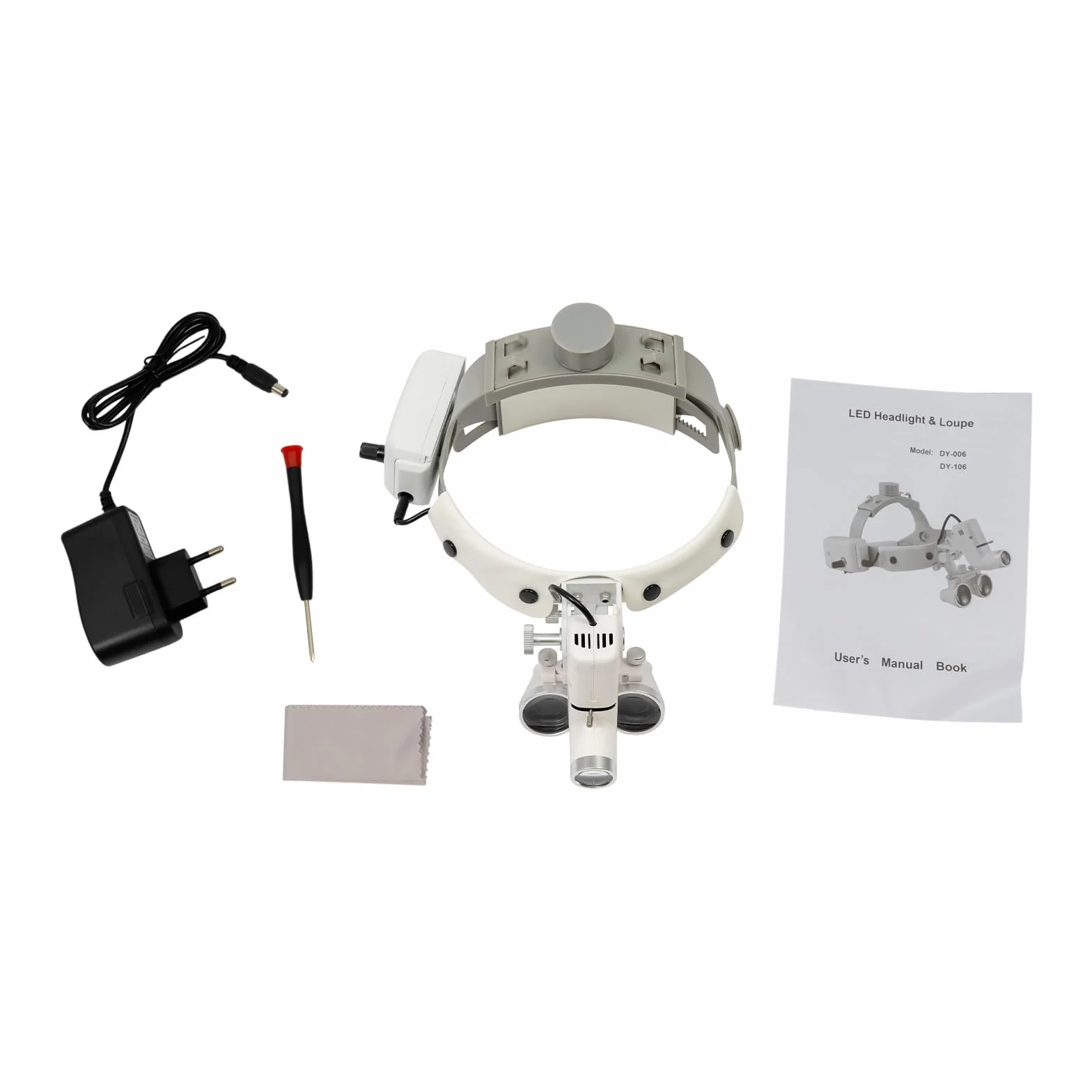 Lupa Quirúrgica Dental con Luz LED 3,5 x 420 mm