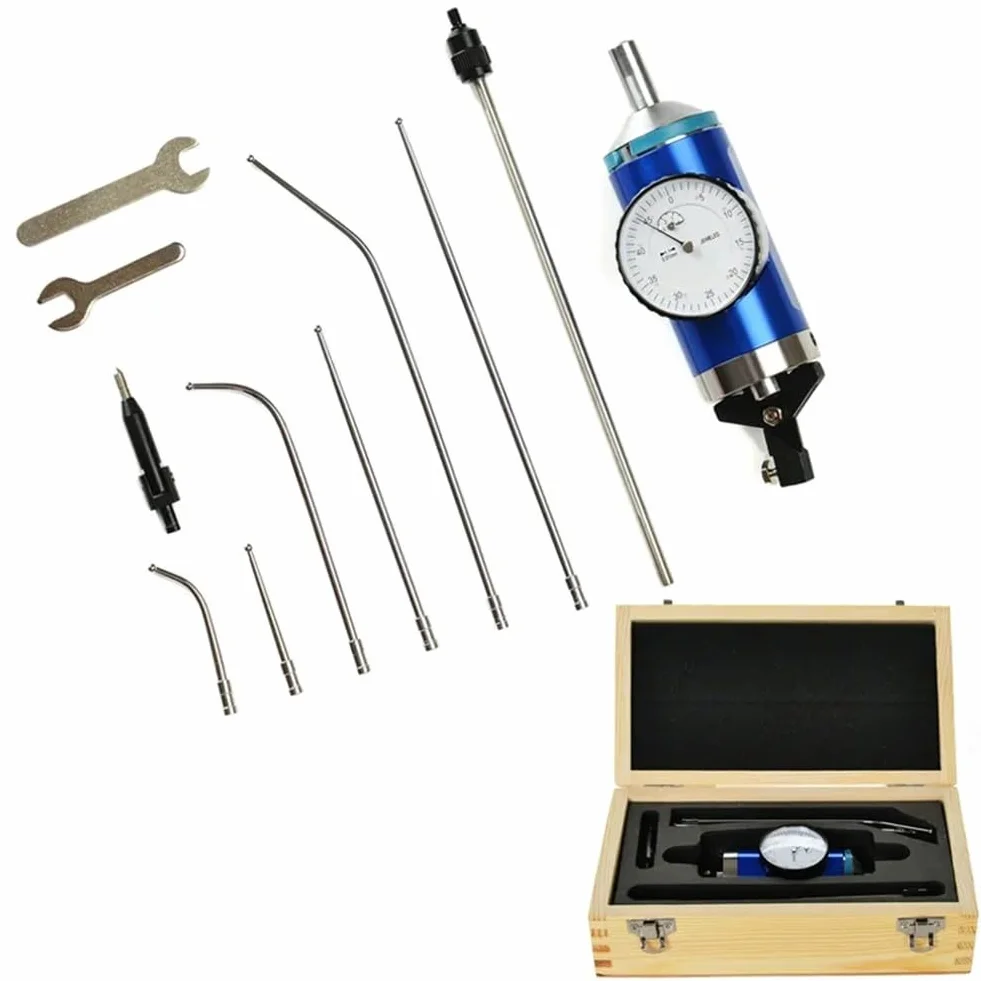 Metal Coaxial Centrado Dial Indicador de Prueba Center Finder Milling Tool 0.01mm Precisión para Medir Herramientas de Calibrado(Blue)