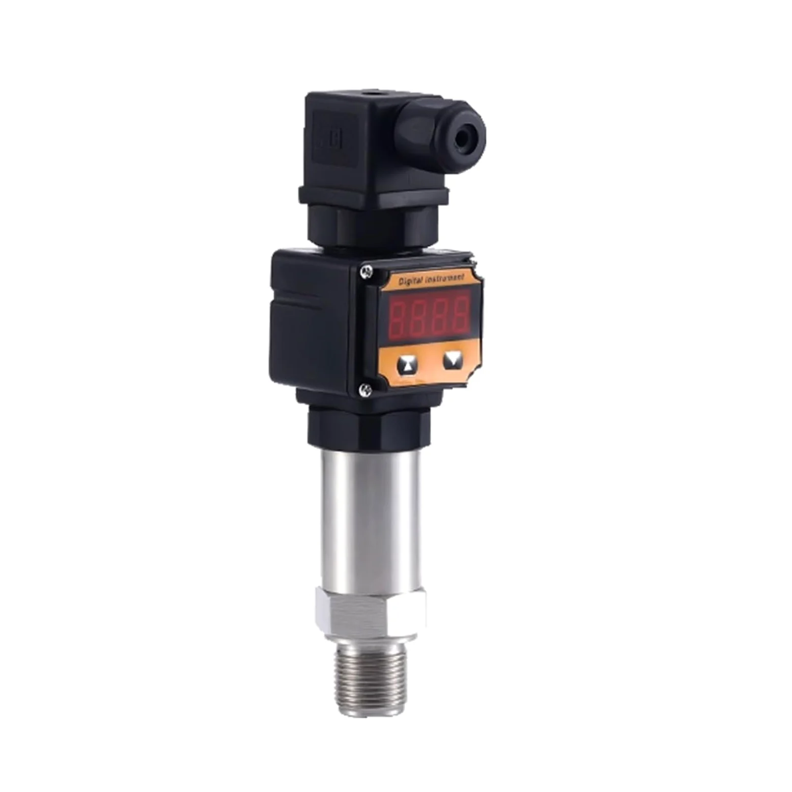 Transductor de presión de aceite, agua, aire y agua de 4-20 mA con pantalla LED, transmisor de presión absoluta de silicio por difusión de 0-1000 bar(0-4Mpa)