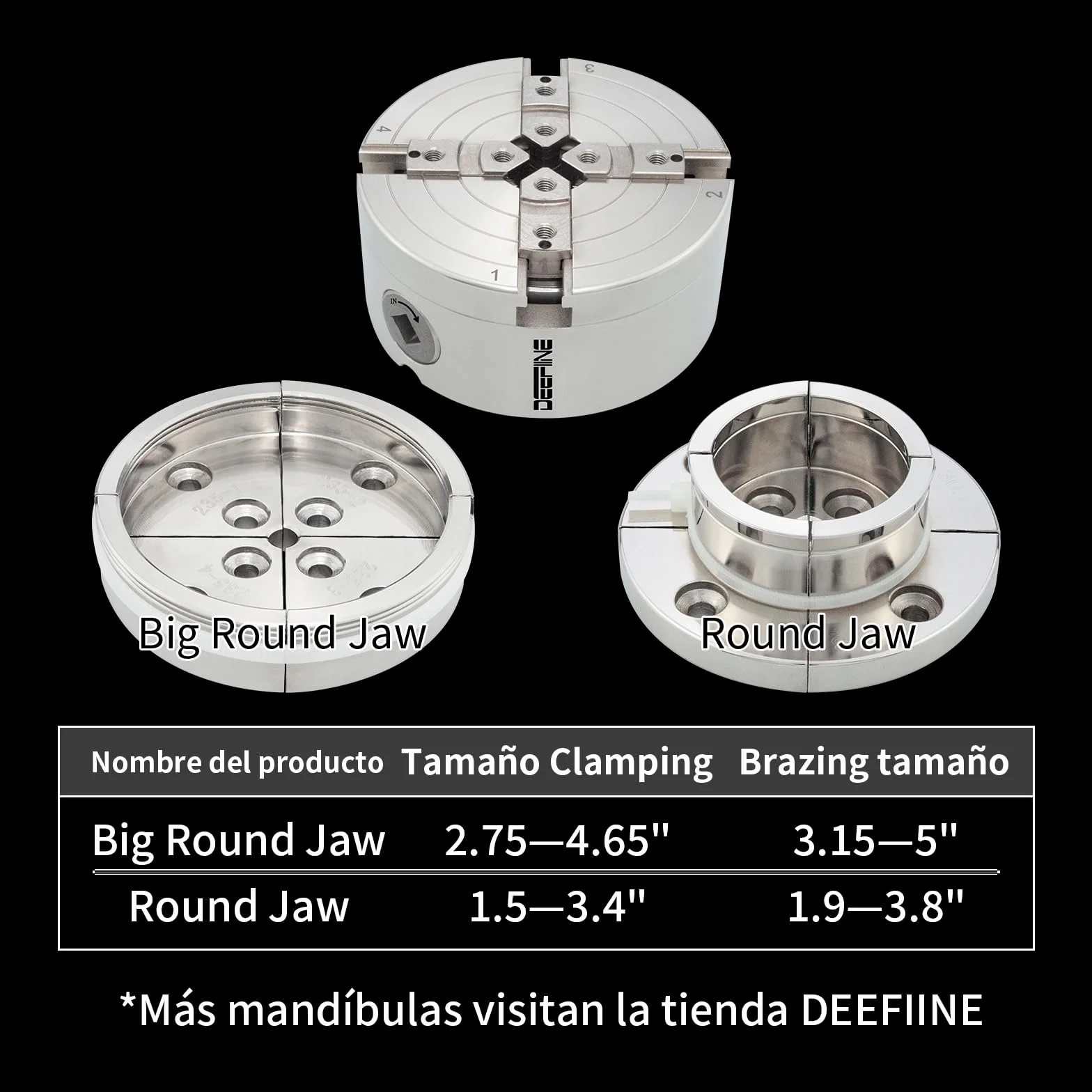 Mandril de Torno Diámetro del Portabrocas 100mm Mandril autocentrante para mandril de torno M33 y M18(2)