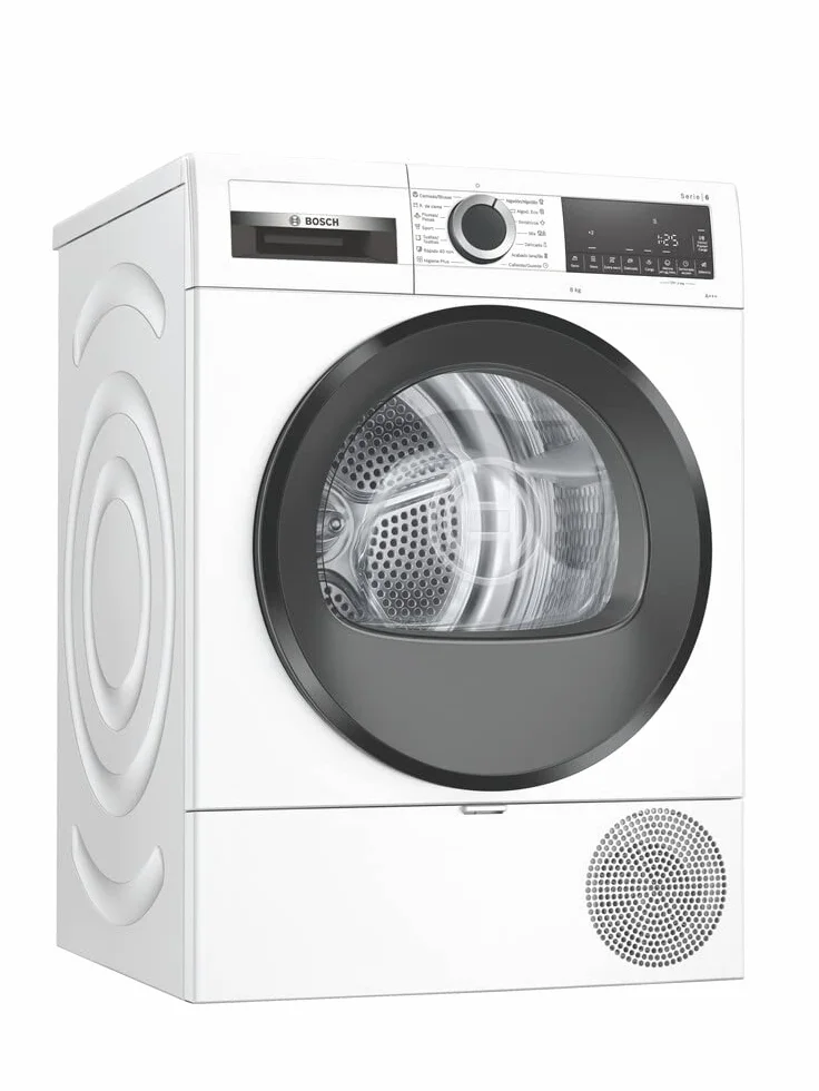 Bosch Secadora Bomba de Calor 8 kg Display LED WQG233D0ES Blanco