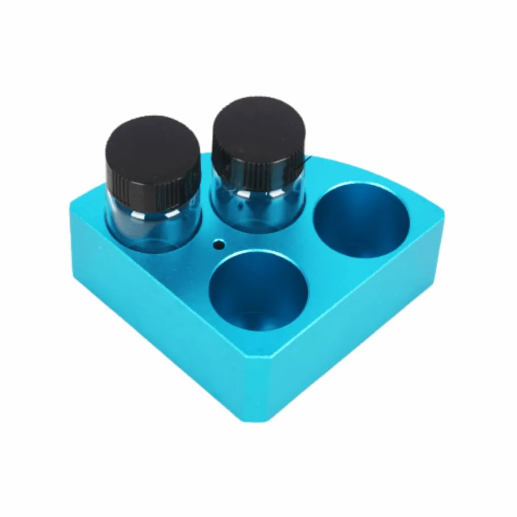 Bloque calefactor de baño seco de aluminio for botellas de muestras de laboratorio: módulo de calentamiento rápido con resistencia a altas temperaturas(30mL)