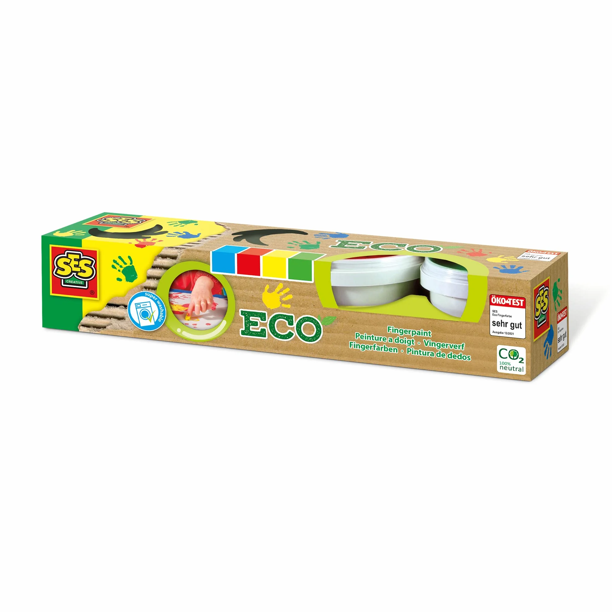 SES Eco Pintura de Dedos Multicolor (24926)