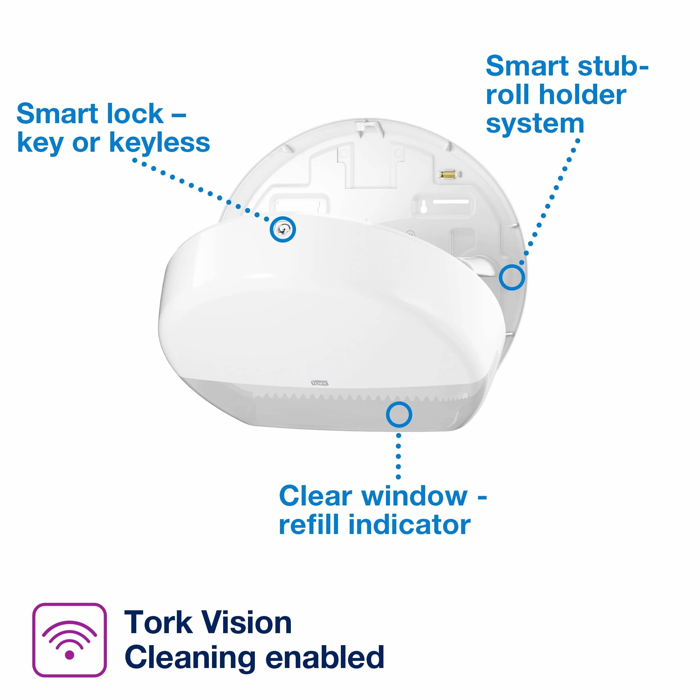 Tork Mini Jumbo Papel higiénico Starter Pack - 955000 - T2 + Recambio de papel higiénico (170 metros)
