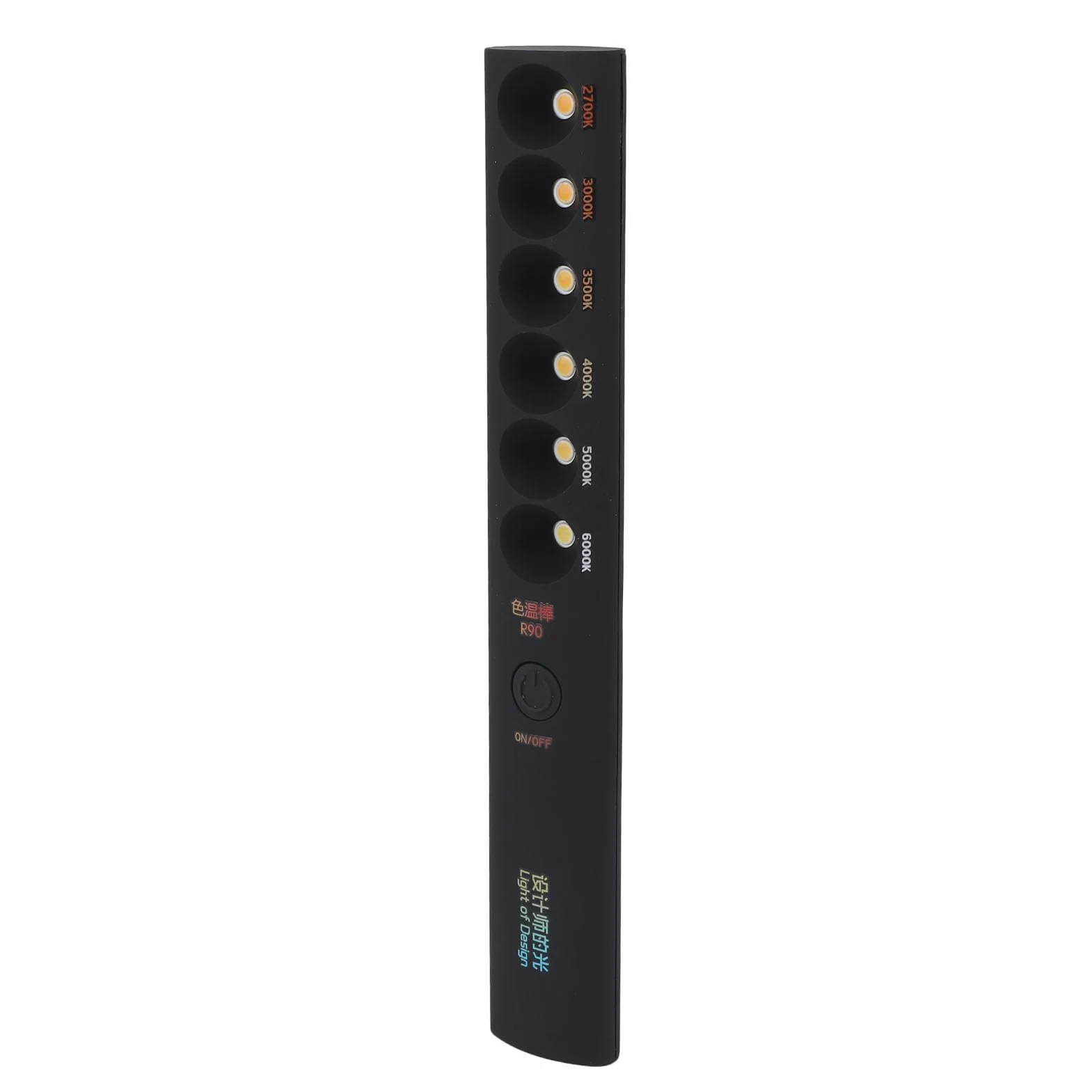 aqxreight Lámpara de Temperatura de Color Portátil Recargable 2700K-6000K 6 Modos Varita de Luz Fotografía