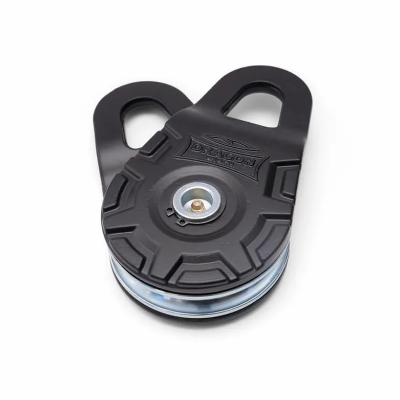 Dragon Winch Polea Bloque para Cabrestante 10T / 22000 lbs con Cuerda de Acero - Doble Fuerza de Tracción para Recuperación Off-Road, Compatible con Vehículos 4x4