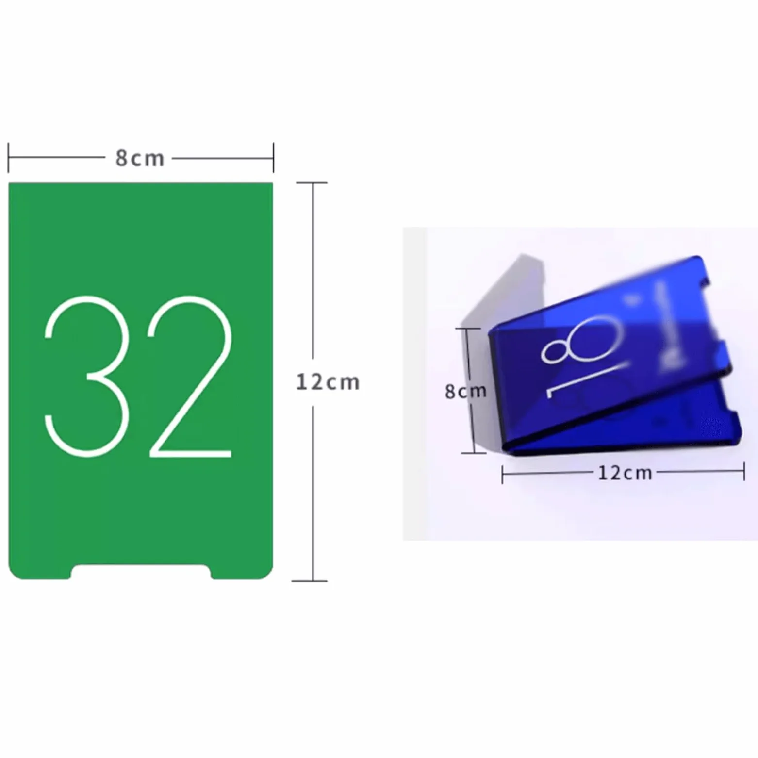 Mini Soporte para Menú De Mesa De Acrílico Translúcido, 6 Piezas, Soporte para Números De Mesa Multicolor, Tarjetas De Lugar Acrílicas para Comedor, Restaurante (Rojo Rosa 45485)