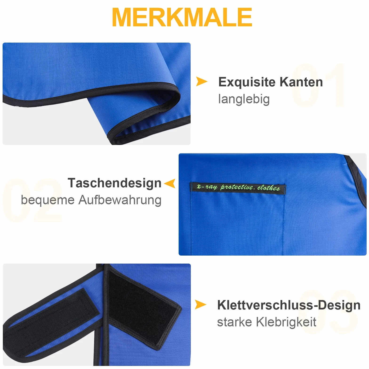 Delantal de plomo con protección de rayos X dental, con blindaje de plomo de tiroides, 0,5 mmPb, ligero delantal de plomo para trabajos médicos, gran delantal de plomo de rayos X para adultos