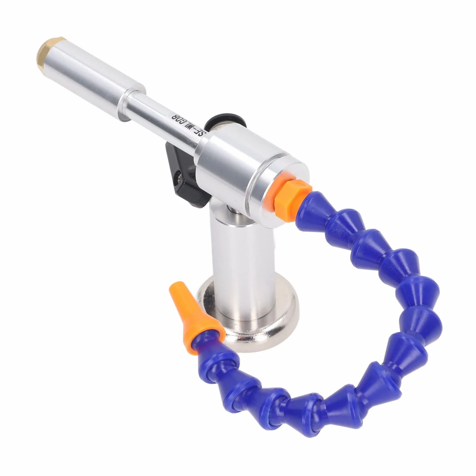 Pistola de Enfriamiento de Aire Frío Seco, Juego de 6 Piezas 7Bar 520Btu Mini Vortex Tube Pistola de Aire Frío,Aleación de Aluminio Flexible de Alta Temperatura Máquina de Rociador