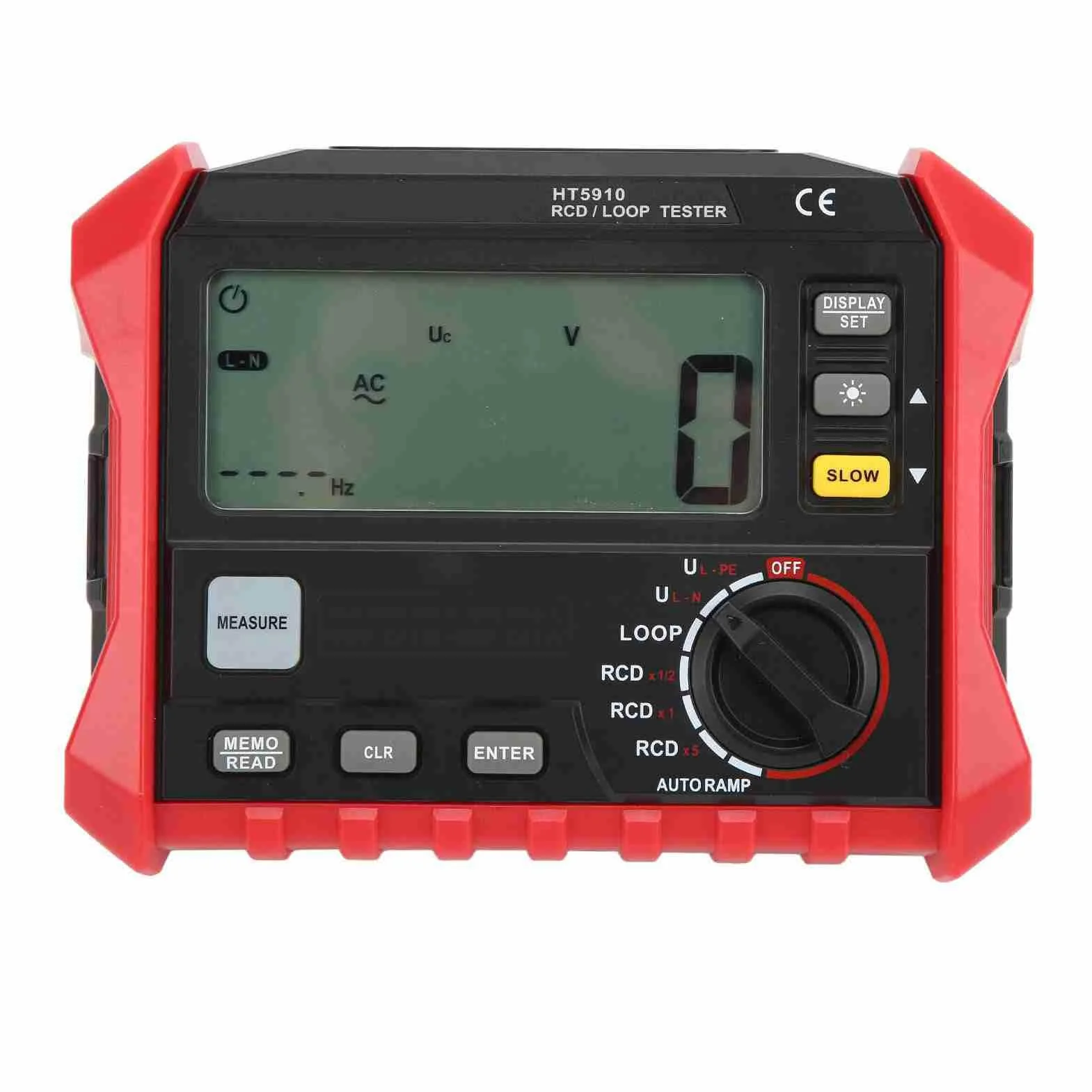 Probador de Resistencia de Interruptor de Fugas, Rango Automático Completo Probador de Resistencia de Aislamiento Digital Multifuncional HT5910 Construcción Compacta para Detección de