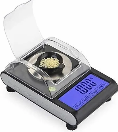 Alta precisión 0.001g Escala de joyería Digital Balanza de Laboratorio electrónica Balanza de Laboratorio con Pantalla retroiluminada Azul Balanza for Ingredientes Joyería