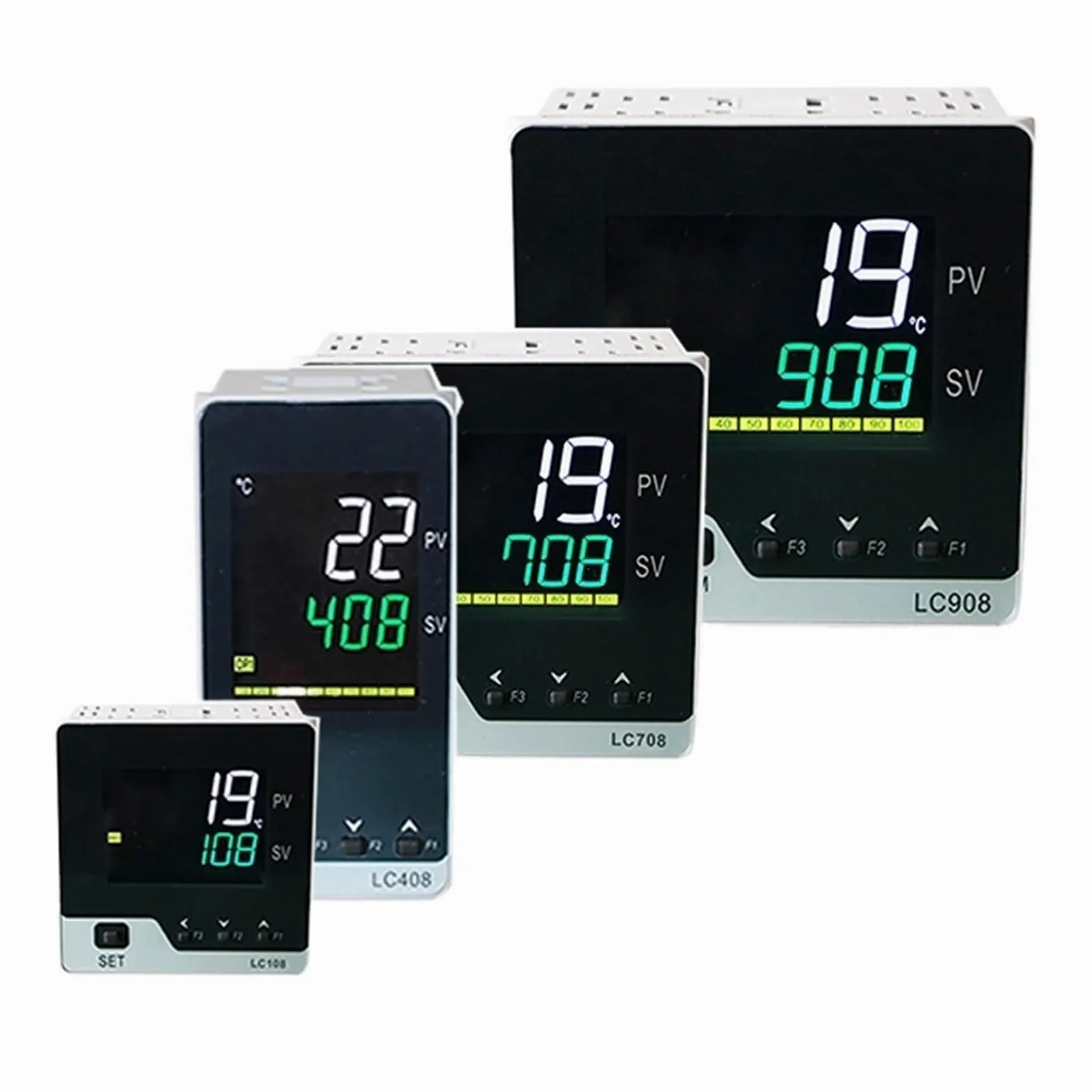TC/RTD KEJ PT100 controlador de temperatura pid inteligente digital multientrada 48x48mm, salida SSR/relé/4-20mA/0-10V(SSR Output 2alarms)