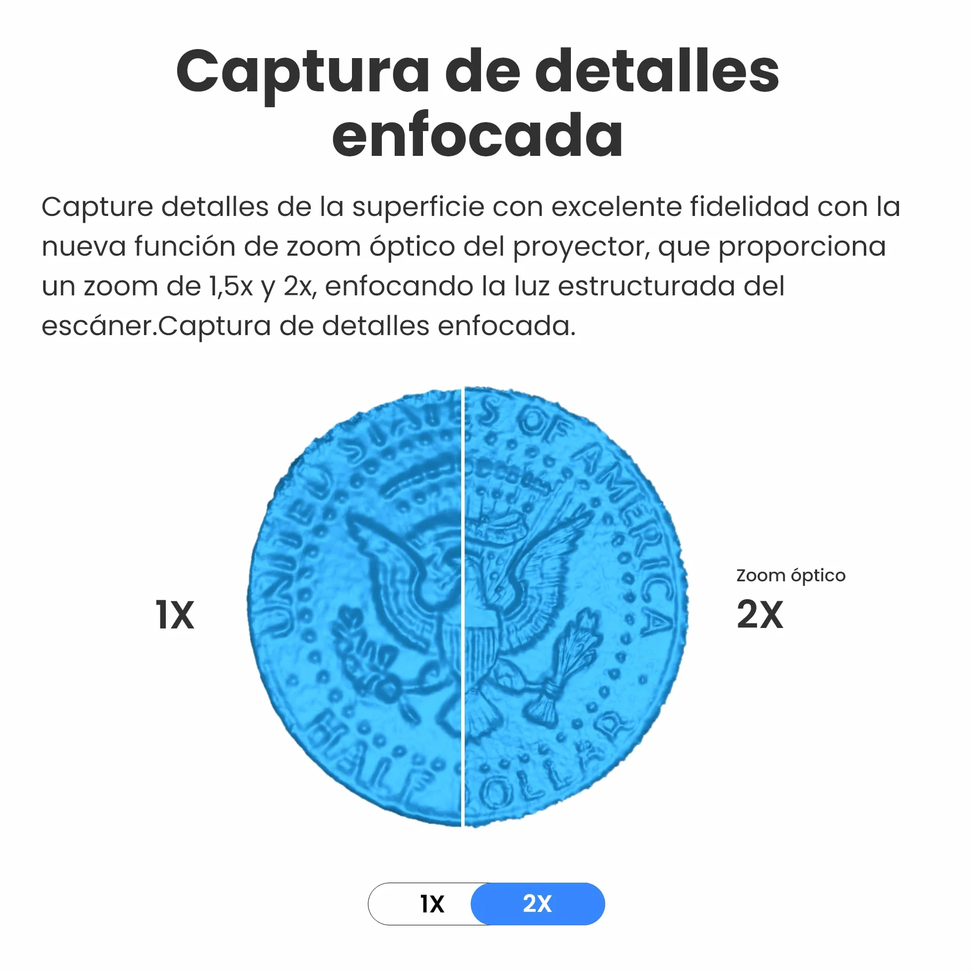 Revopoint POP 3 Plus Scanner 3D para impresión 3D, escaneo en color para objetos medianos, escáner de mano con precisión de 0,04 mm y velocidad, compatible con Android/iOS/Win10&11/macOS, Estándar