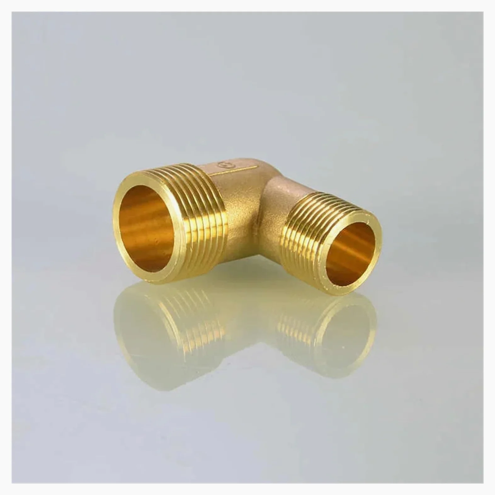 1 pieza de 3/4", 1", 1,2", 1,5" y 2" rosca hembra x macho de 90 grados, conector de codo de latón, adaptador de tubería de cobre(1-5)