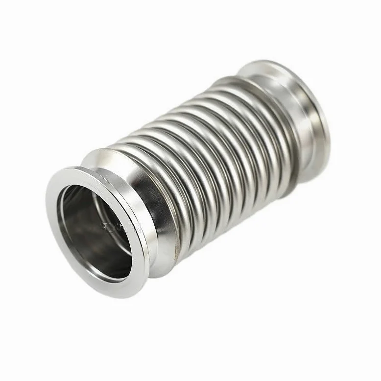 Manguera de fuelle de vacío compresible Flexible KF25, accesorio de abrazadera de tubo 304SS resistente a altas temperaturas, 1 ud.(1000mm)