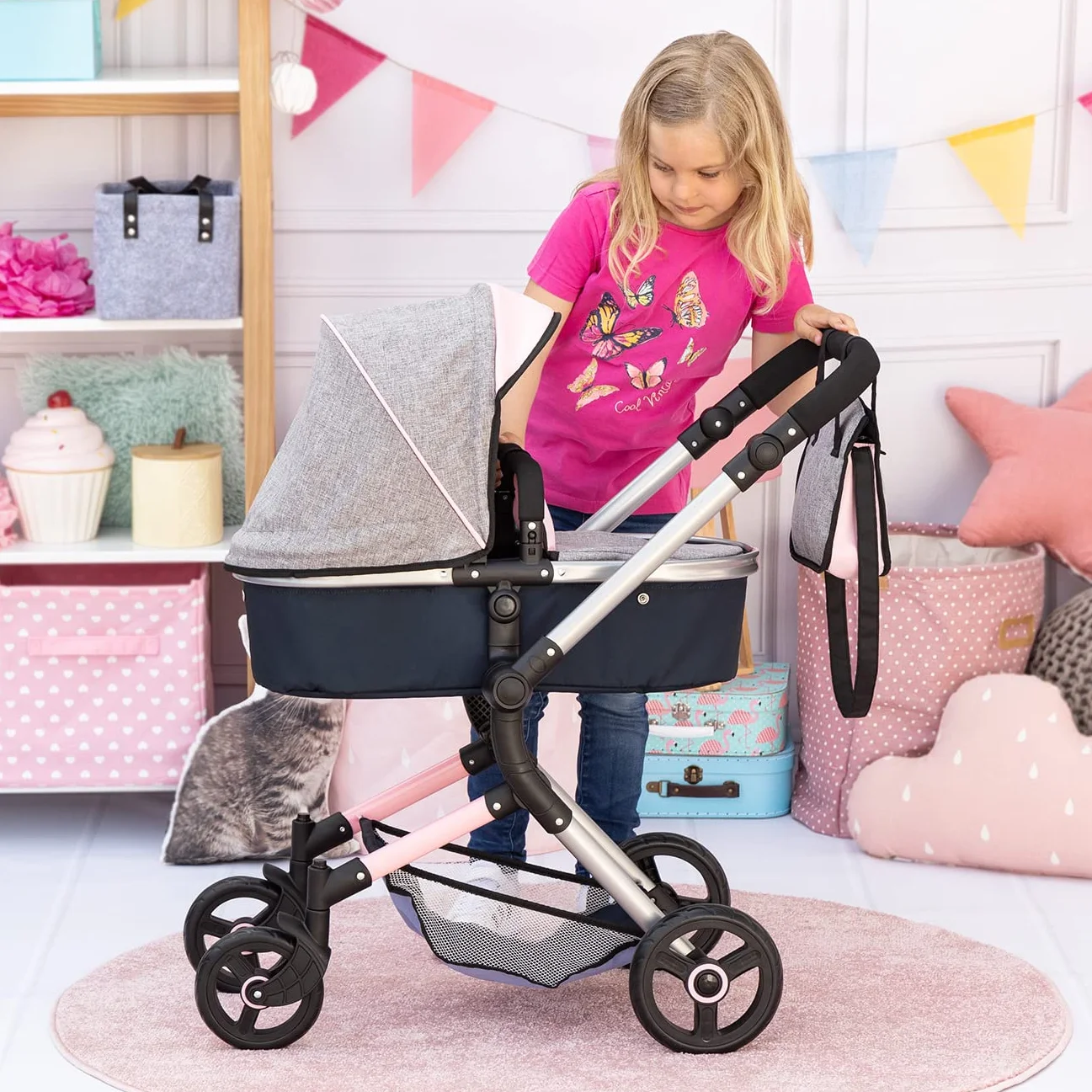 Bayer Design 18427AA Neo Vario Cochecito de Muñecas Carrito Bolsa