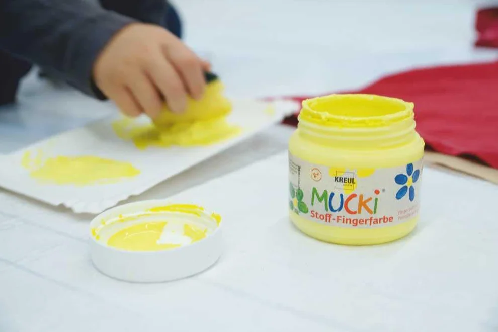 KREUL Mucki Pintura de Dedos para Tela 4 x 150 ml