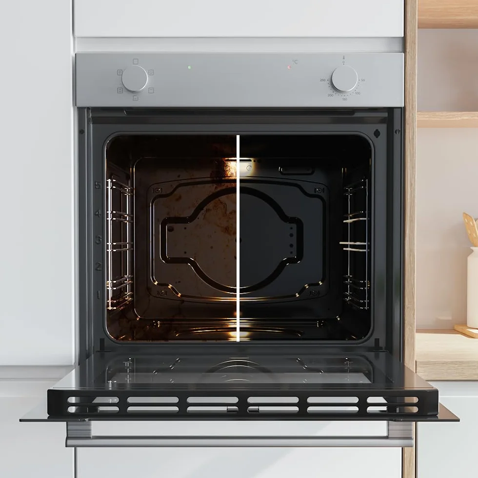 Cecotec Horno Integrable Convencional 80L Bolero Hexa C126400 2800W 5 Funciones Steam EasyClean Puerta Fría