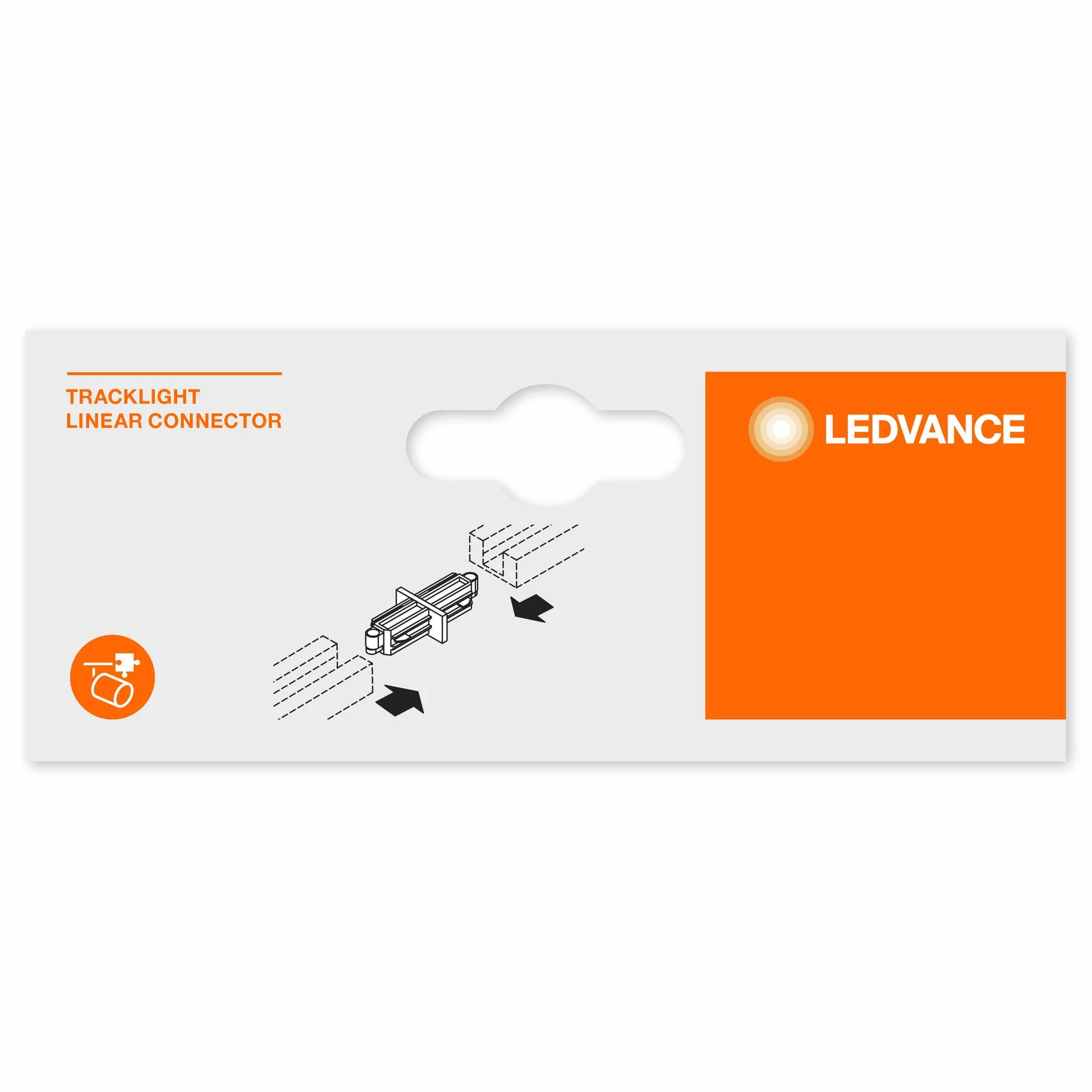 LEDVANCE Conector de alimentación lineal TRACKLIGHT blanco para dos carriles