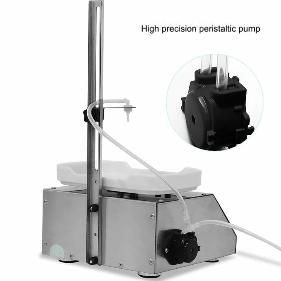 Máquina de Llenado de Líquidos, Dispensador de Líquido Cuantitativo de Pesaje, 90 Ml/min, 10G-8kg, Máquina de Micro Llenado de Alta Precisión con Bomba Peristáltica, Para Agua Bebida Leche